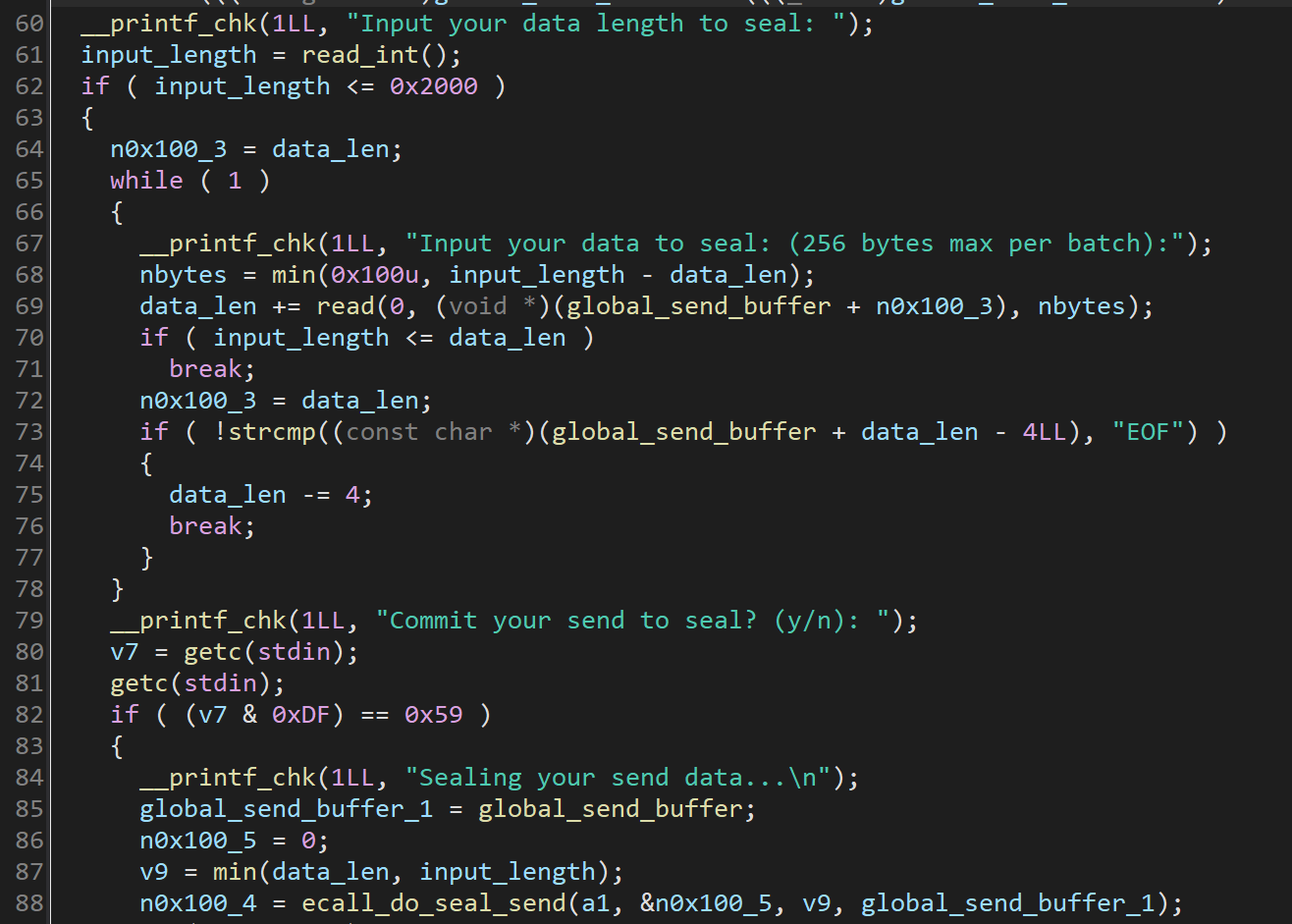 controlled data length